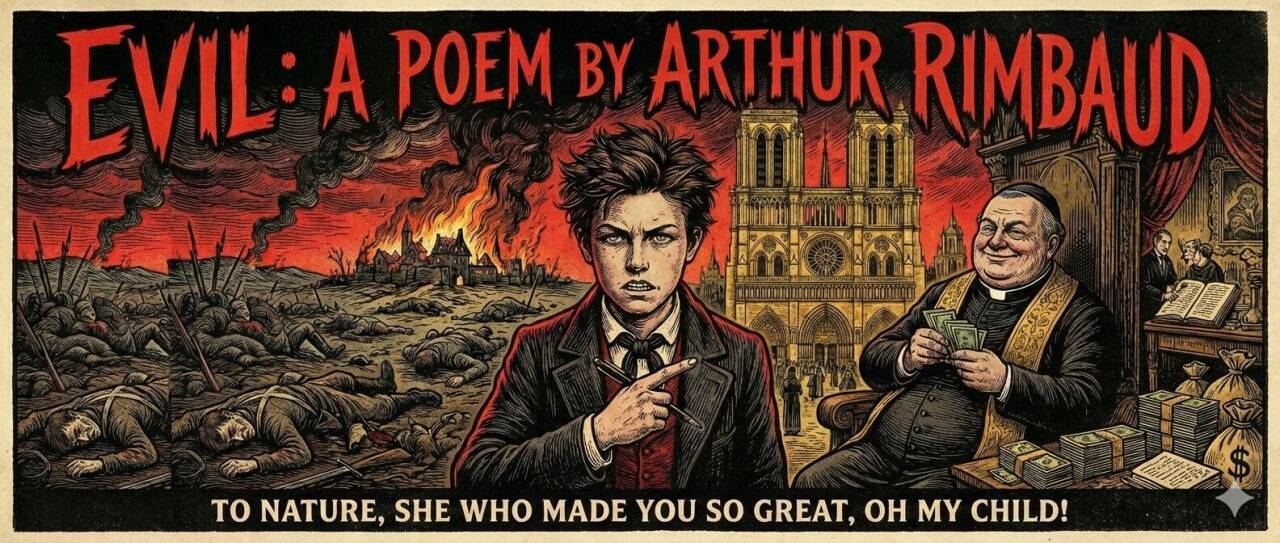 【每日诗语】兰波：邪恶